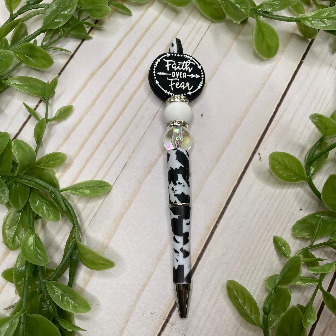 Faith Over Fear Beaded Pens