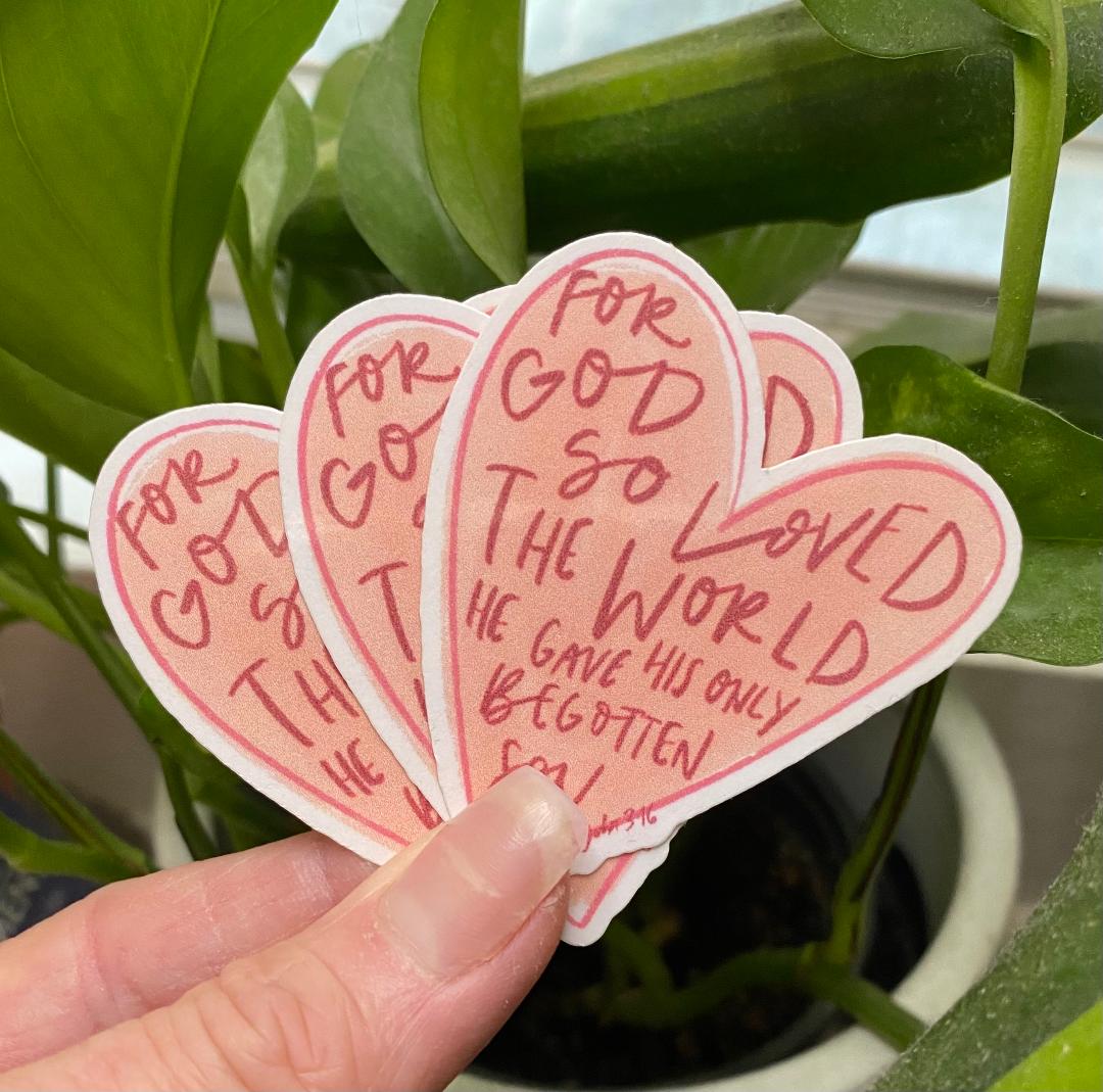 You Are So Loved John 3:16 Sticker