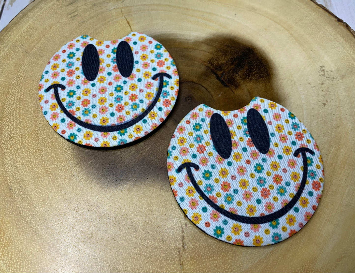 Smiley Face Car Coaster