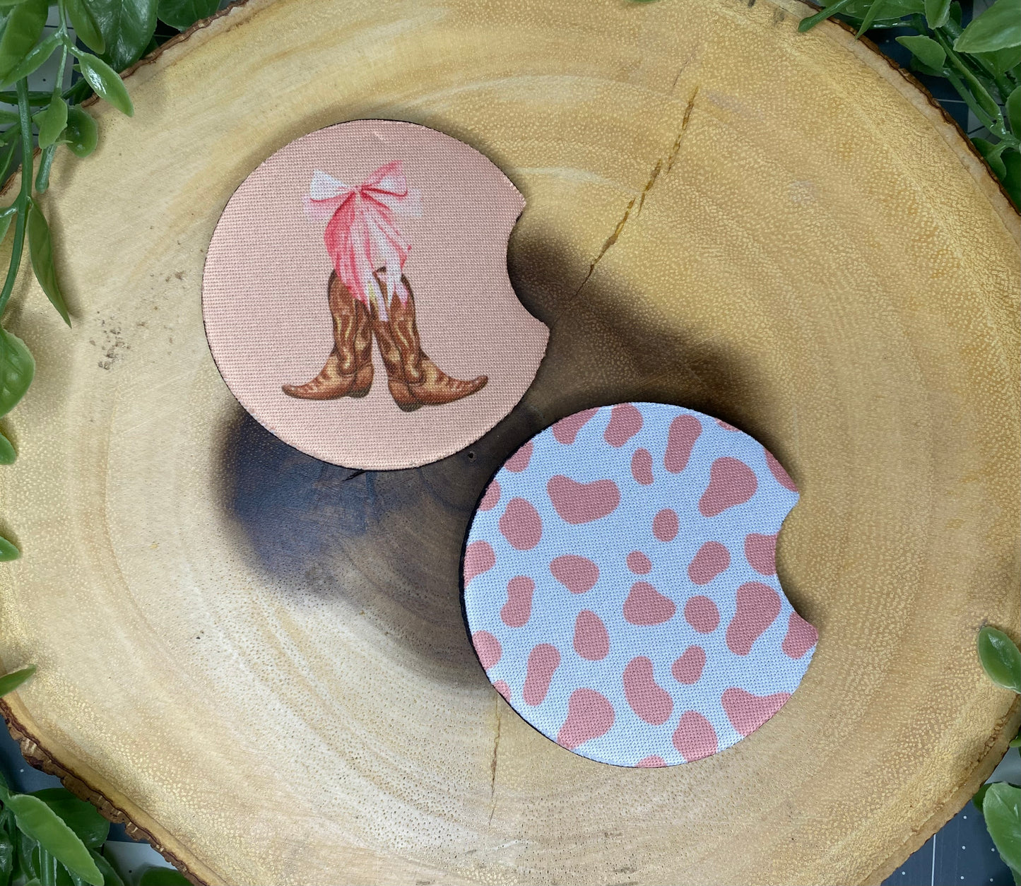 Coquette Cowgirl Car Coasters