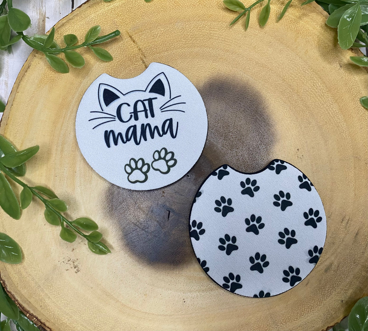 Cat Mama Car Coasters