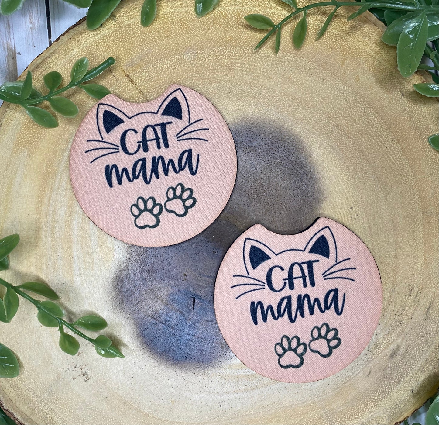 Cat Mama Car Coasters