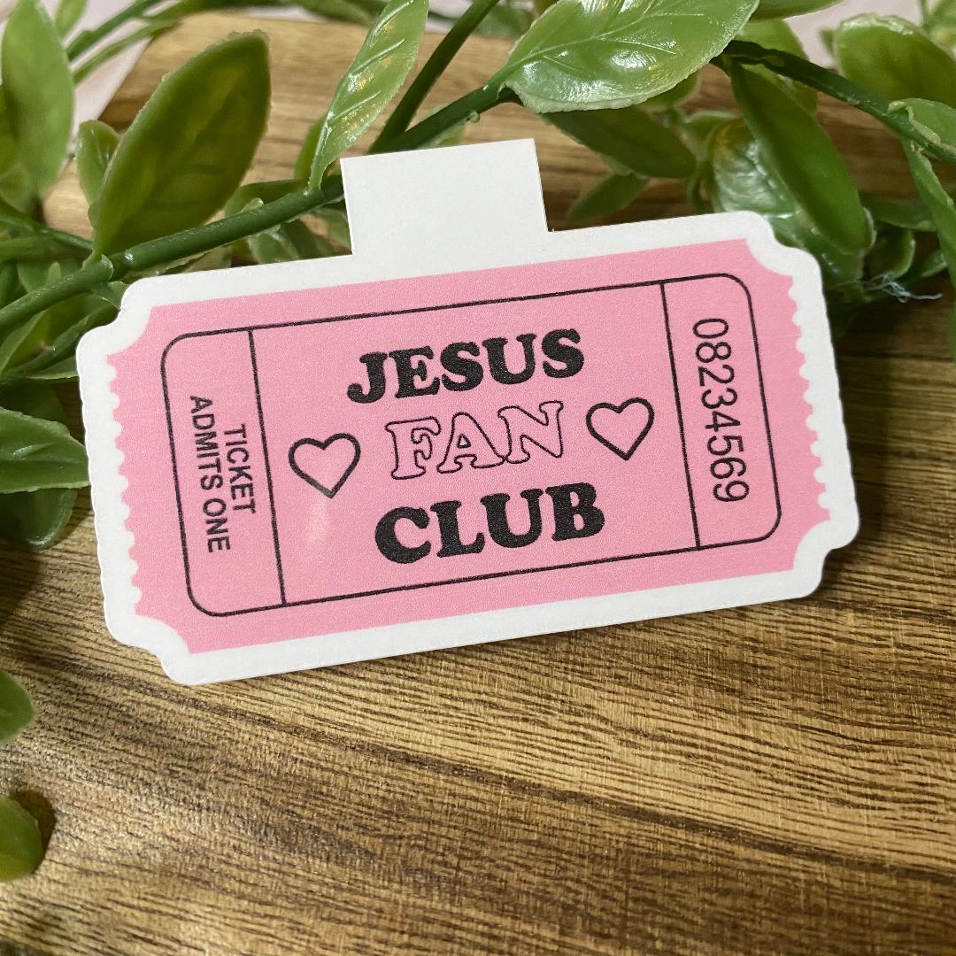 Jesus Fan Club Magnetic Bookmark