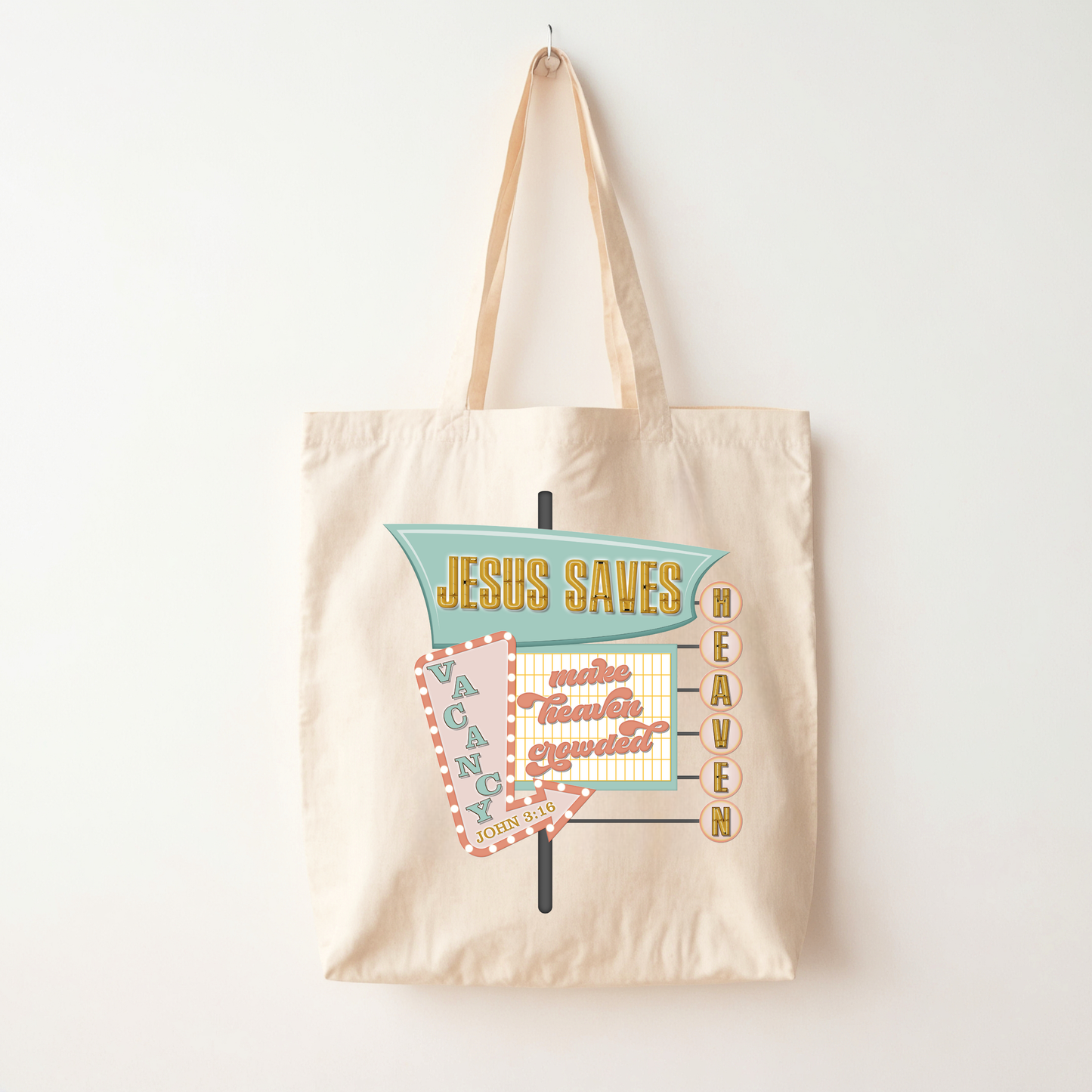 Jesus Saves Tote Bag
