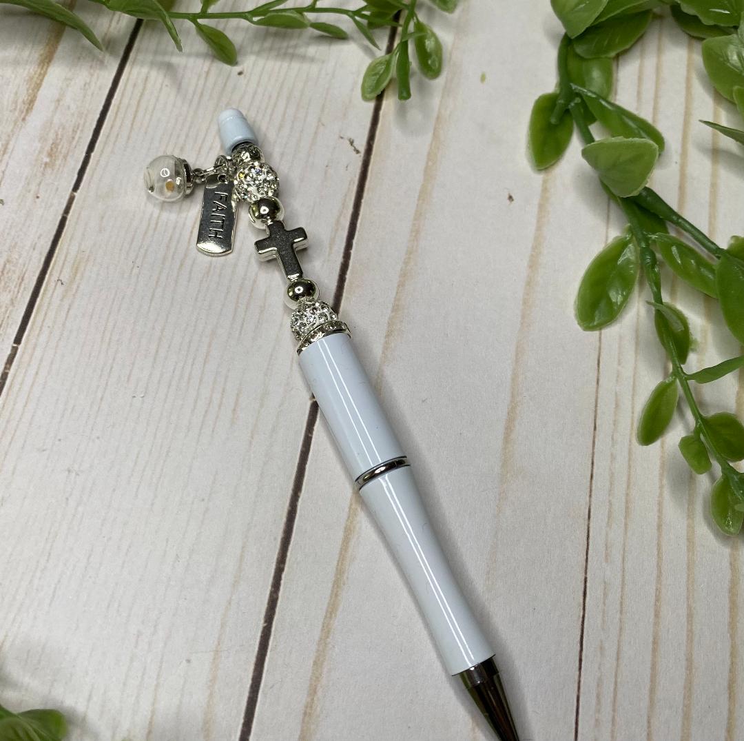 Mustard Seed Beaded Pen