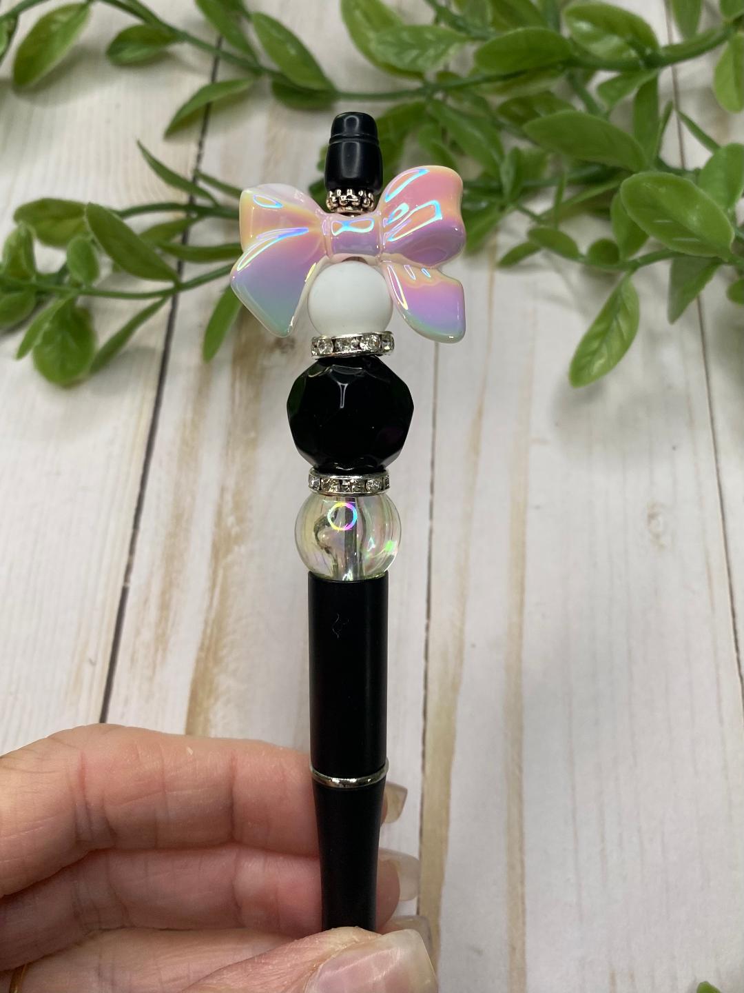 Coquette Bow Beaded Pens