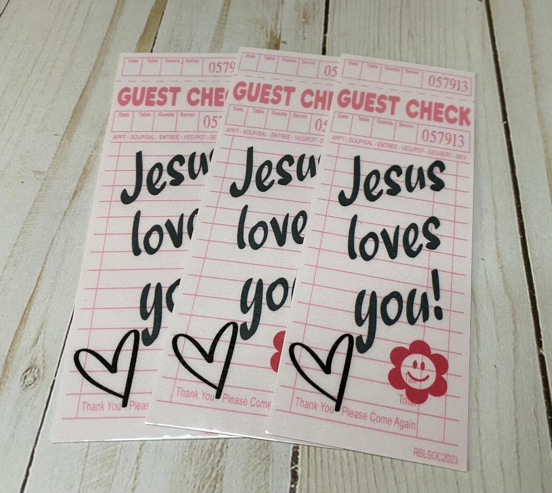 Jesus loves you Bookmark