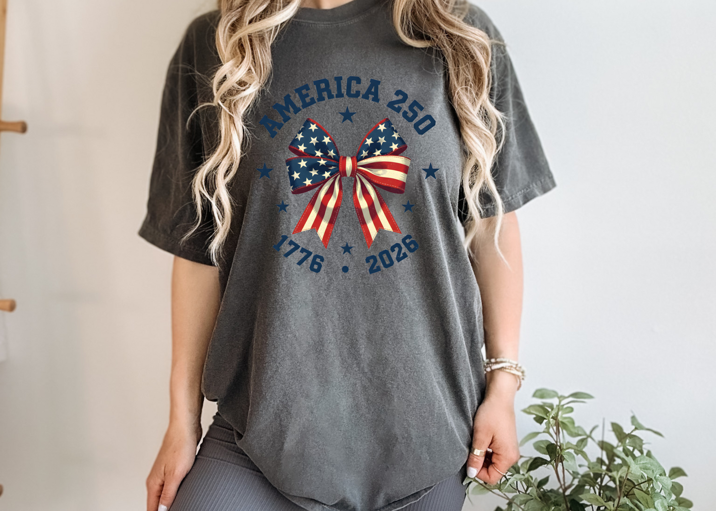 America 250 Coquette Bow T-Shirt