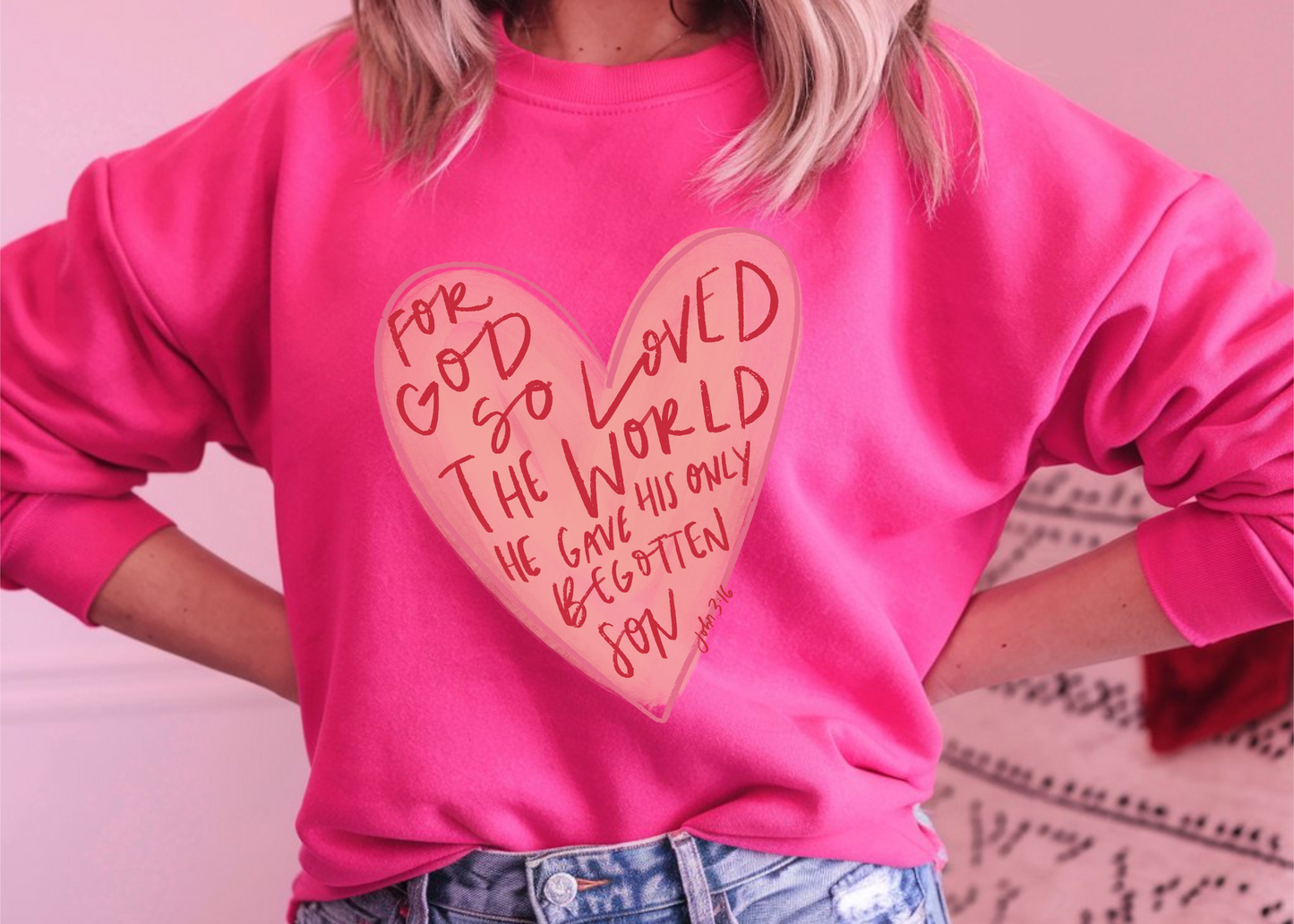 So Loved John 3:16 Sweatshirt