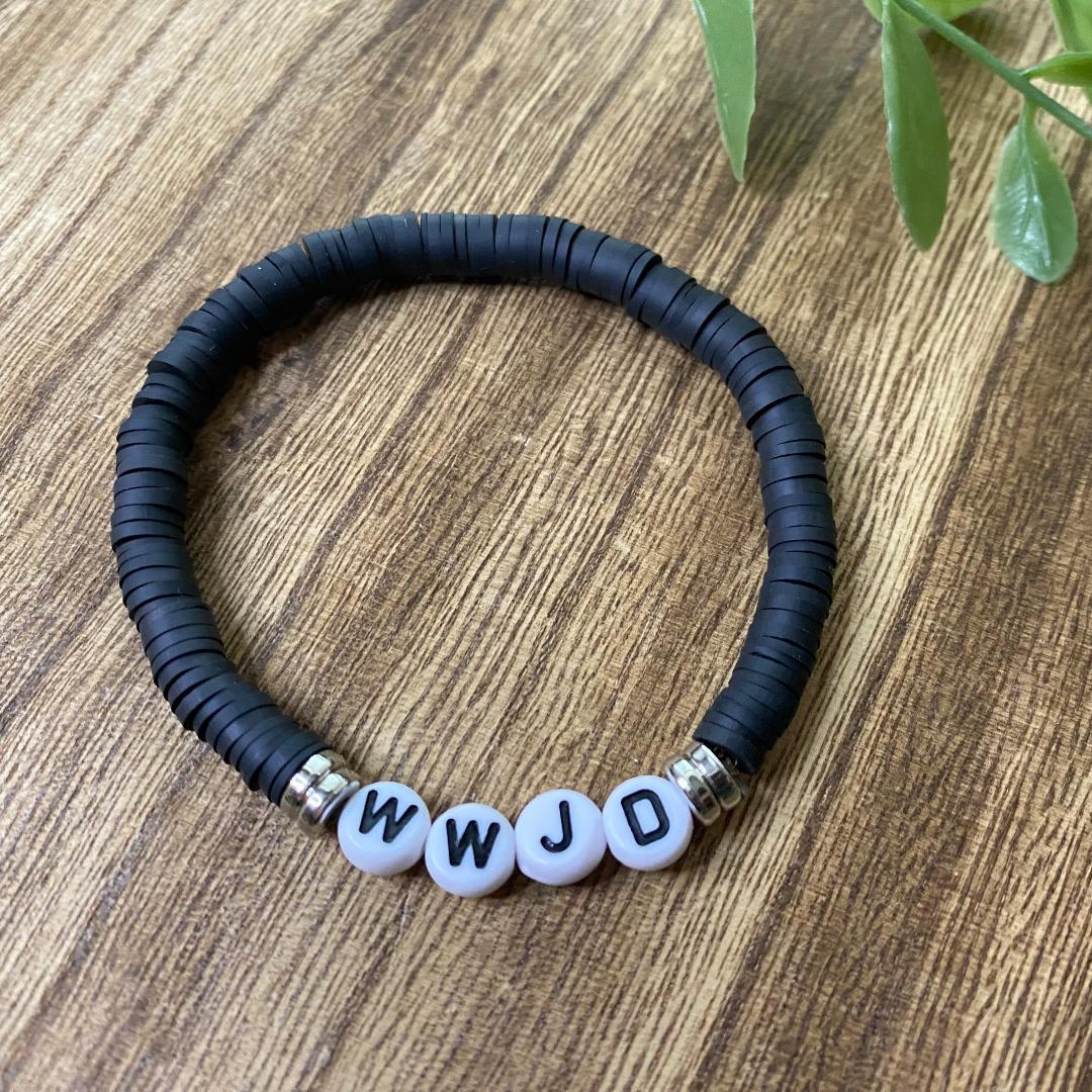 WWJD Clay Bracelets