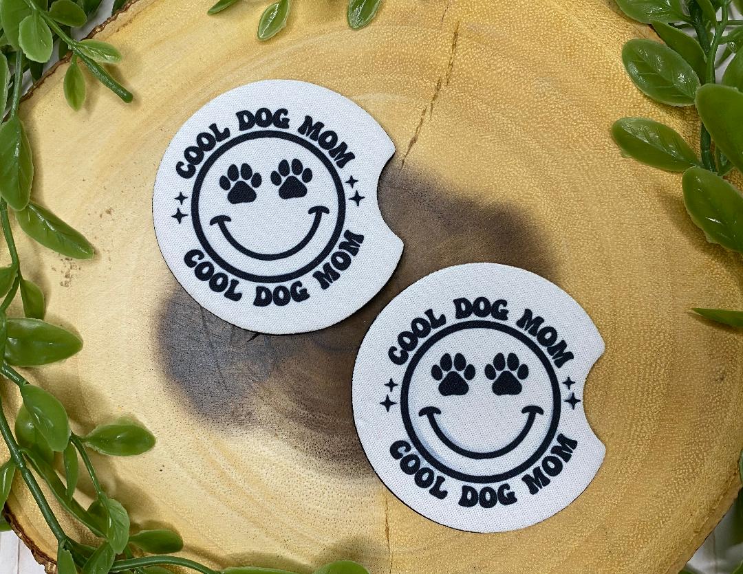 Dog Mom Car Coasters