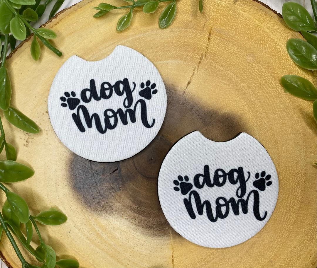 Dog Mom Car Coasters