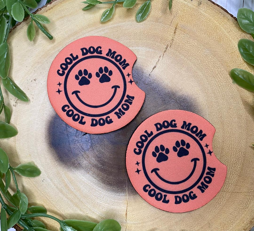 Dog Mom Car Coasters