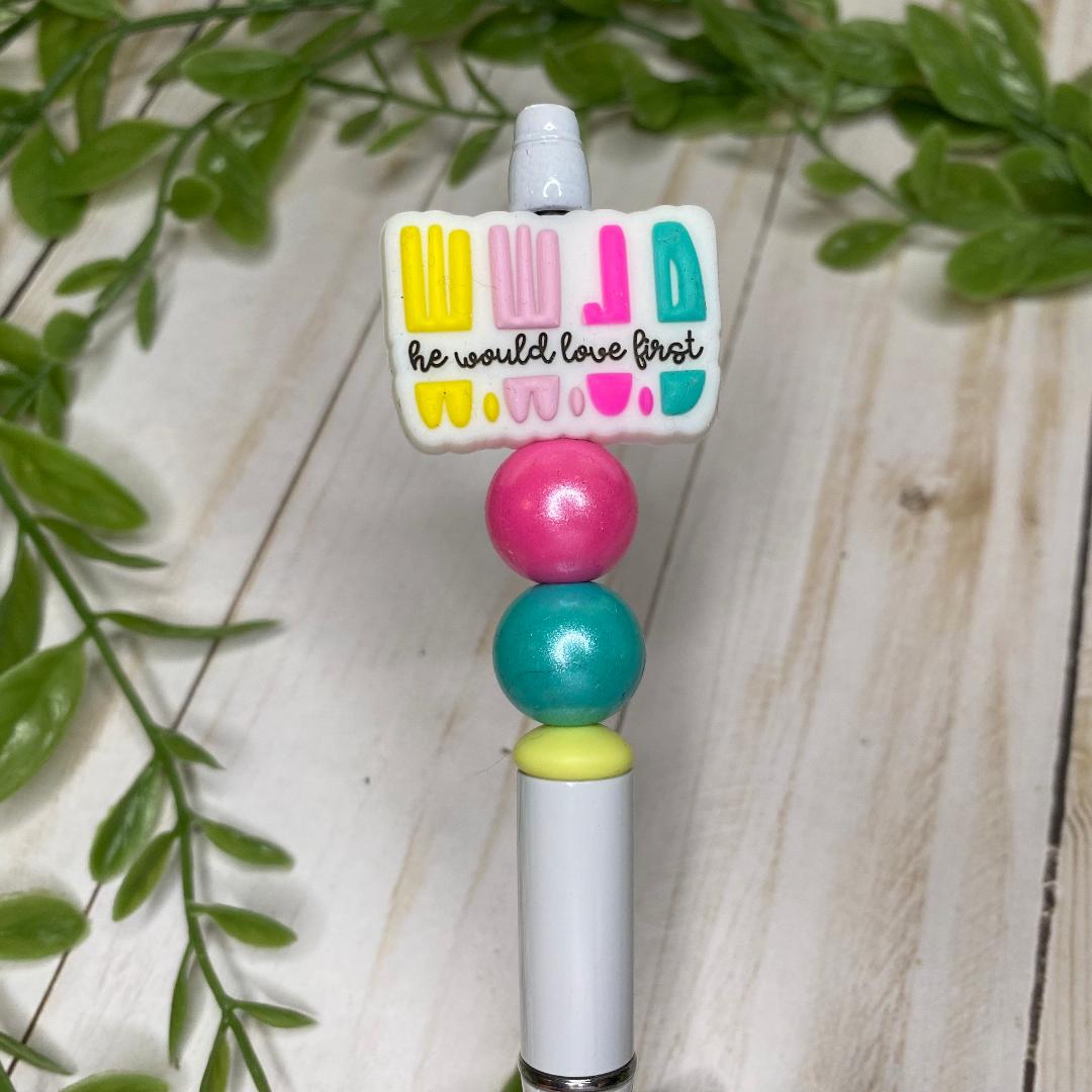 WWJD Beaded Pens