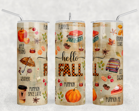 Hello Fall Tumbler