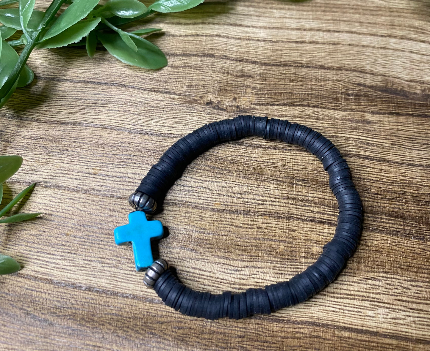 Turquoise Cross Bracelet