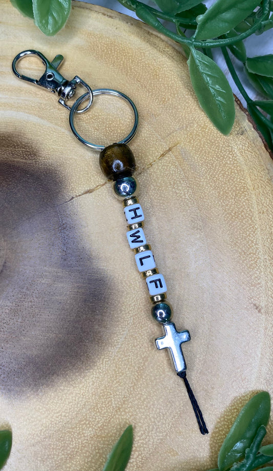 Wooden Christian Keychains