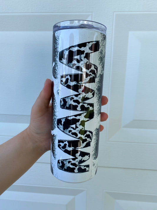 Cowhide Mama Tumbler