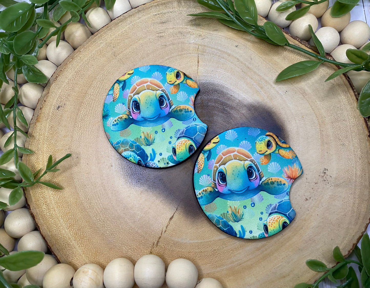 Sea Turtle Car Coasters