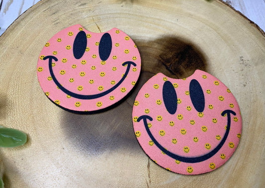 Smiley Face Car Coaster