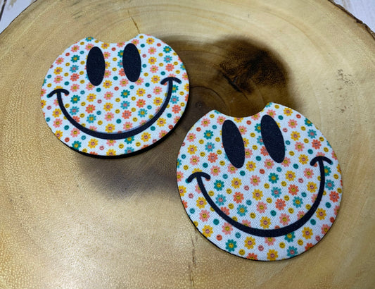 Smiley Face Car Coaster