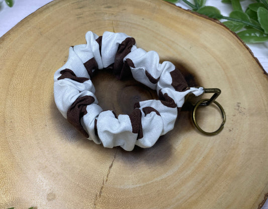 Brown Cow Print Scrunchie