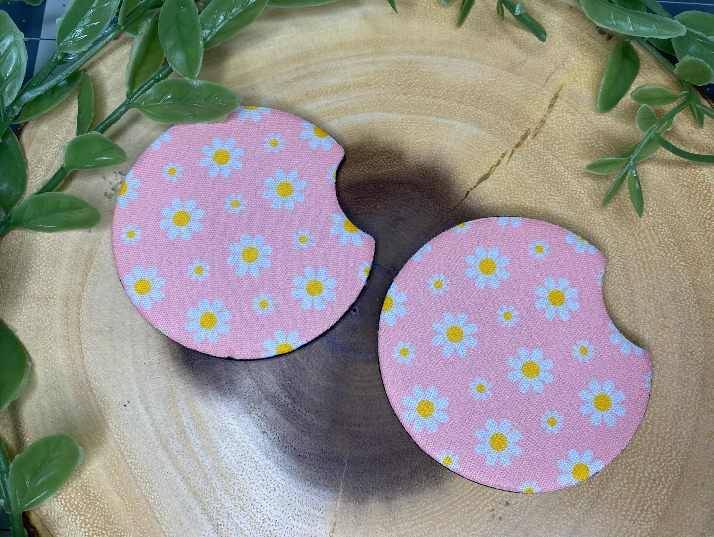 Daisy Car Coasters