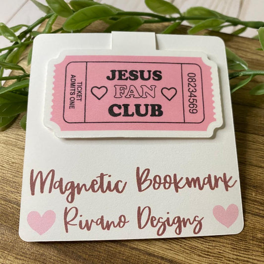 Jesus Fan Club Magnetic Bookmark