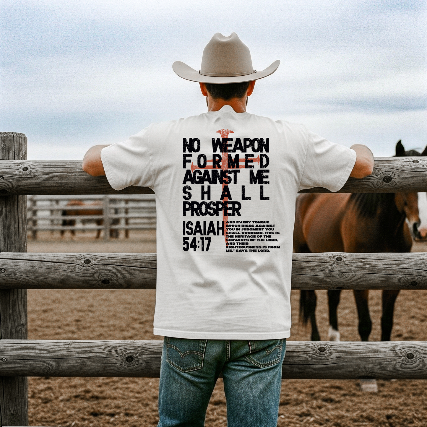 No Weapon Formed Against Me Christian T-Shirt