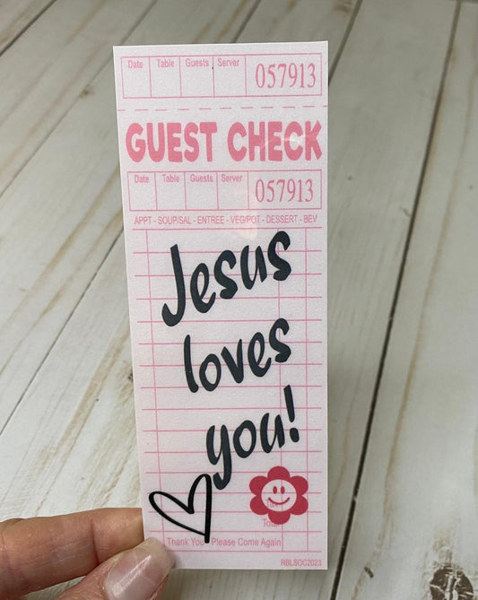 Jesus loves you Bookmark
