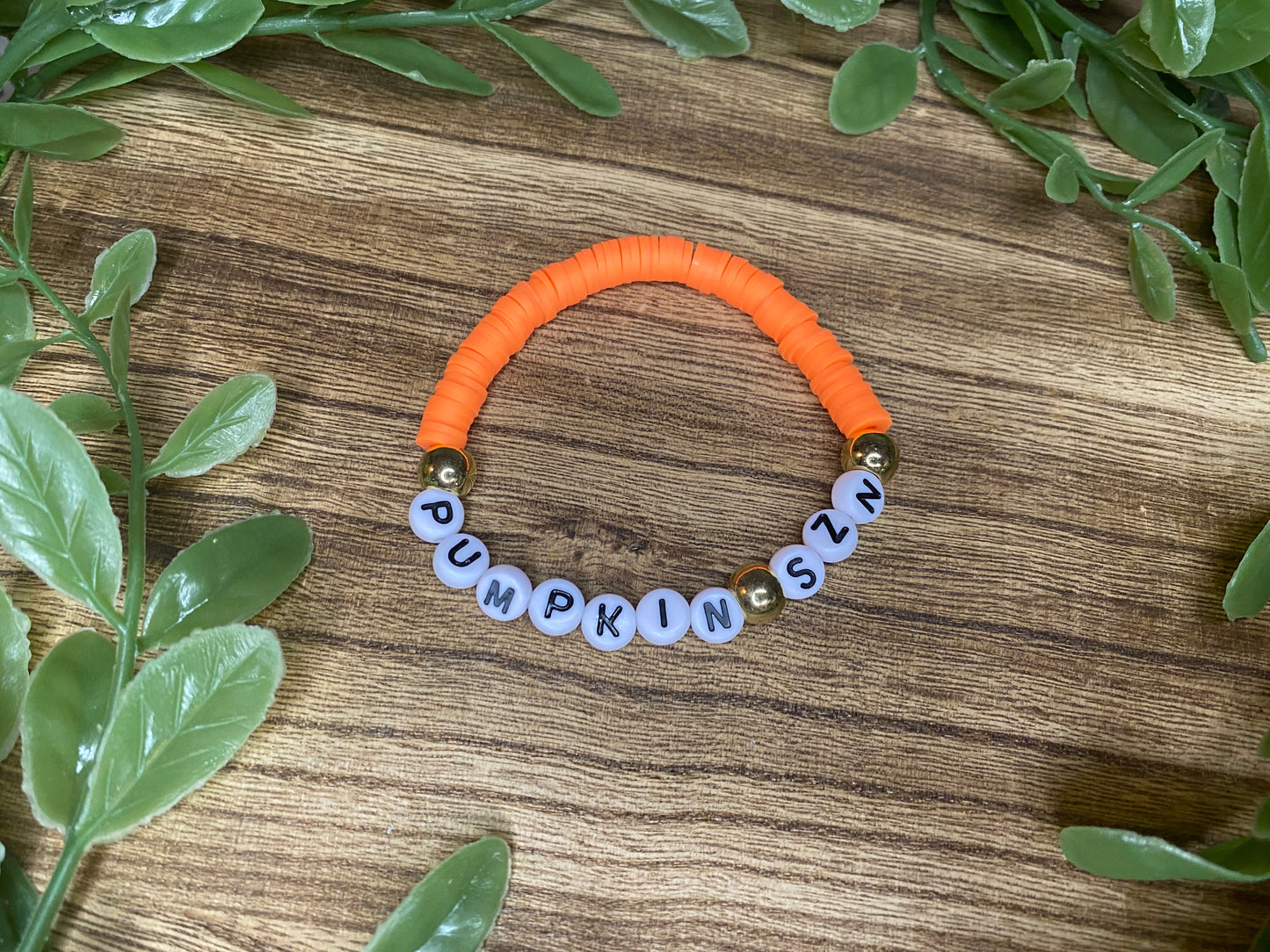 Pumpkin Clay Bracelet