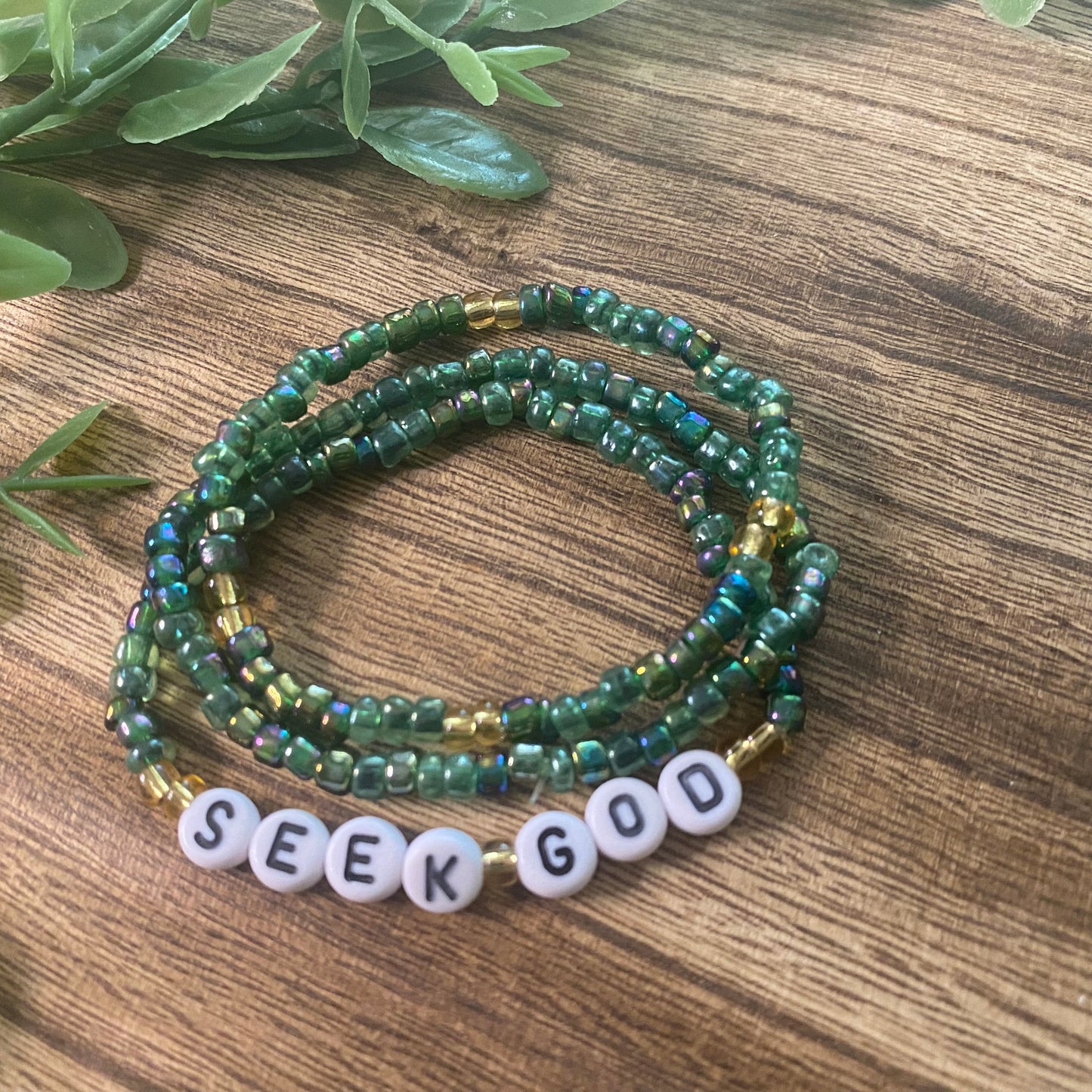 Seek God Stackable Bracelet Set