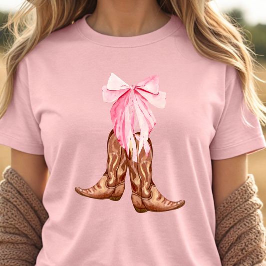 Coquette Cowgirl Boots Shirt