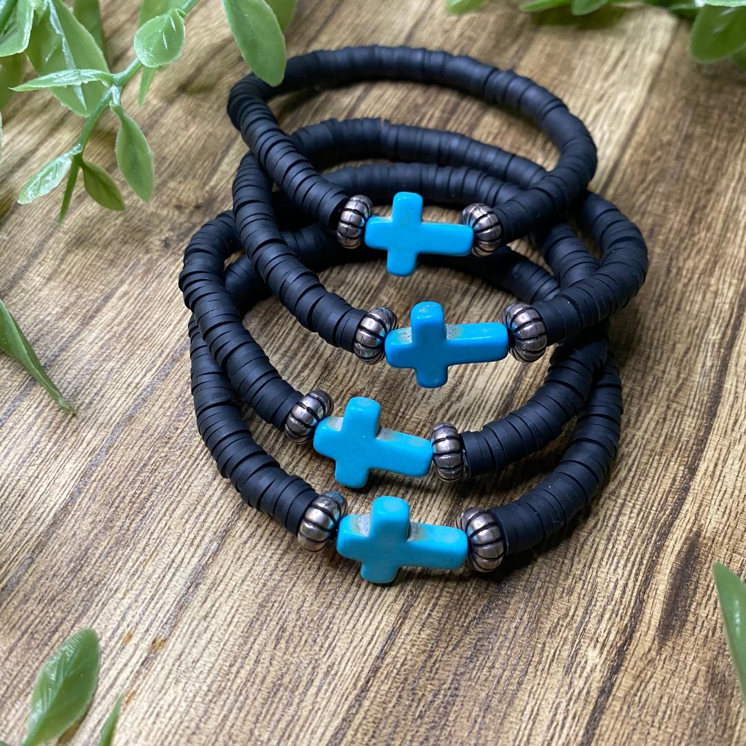 Turquoise Cross Bracelet