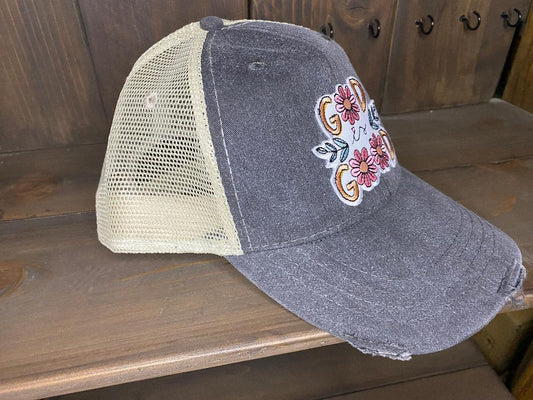 God is Good Embroidered Patch Hat