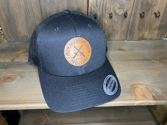 Iron Sharpens Iron Leather Patch Hat