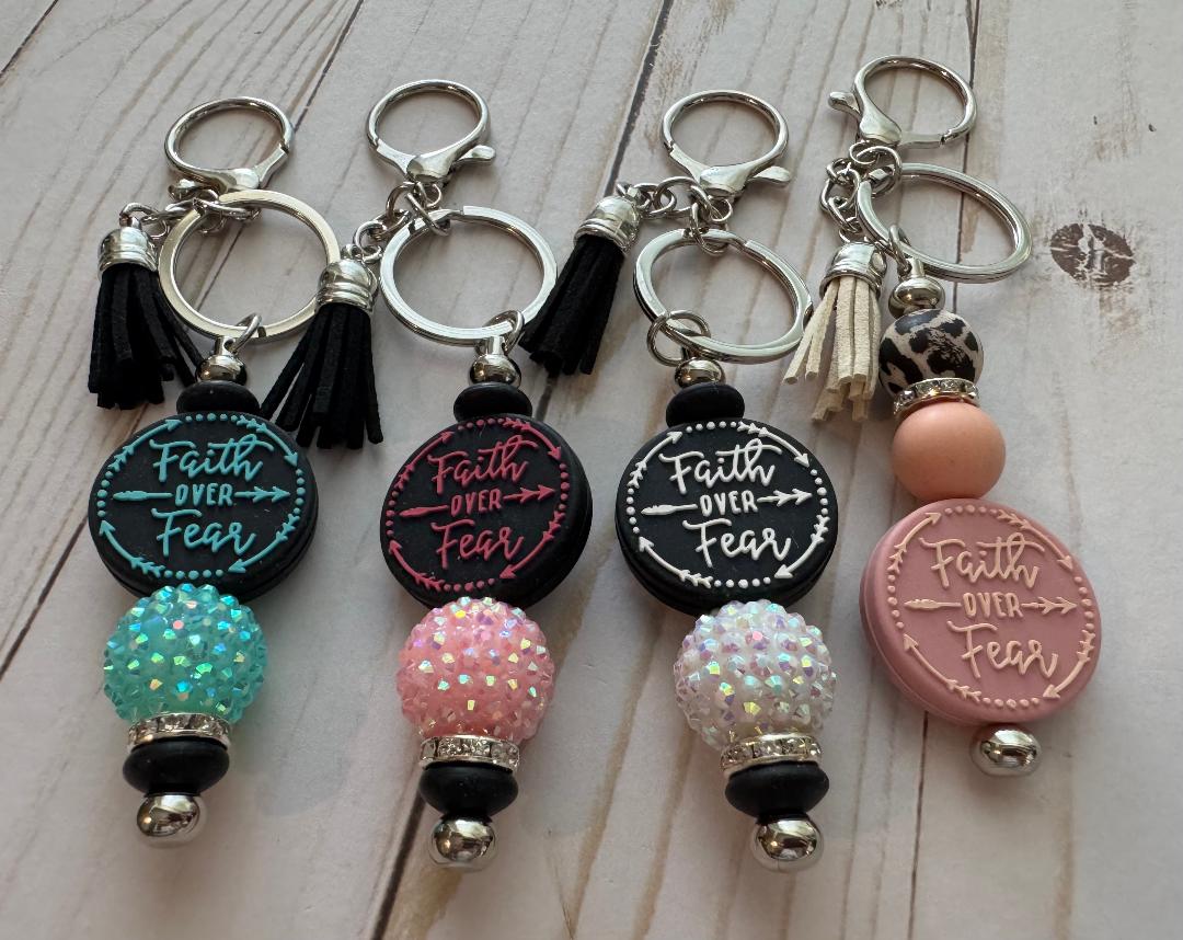 Faith Over Fear Keychain