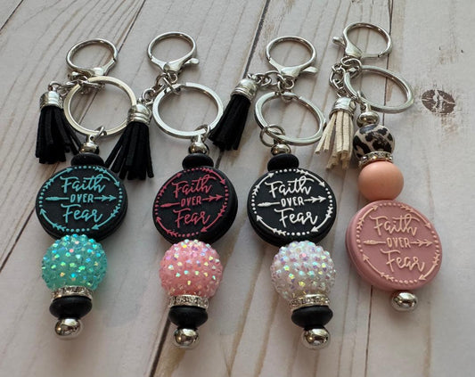 Faith Over Fear Keychain