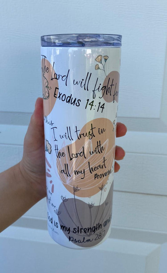 Bible Verse Affirmations Tumbler